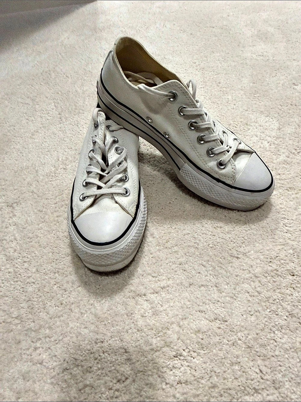 Converse Chuck Taylor All Star Lift Platform Low Top Sneakers White US 5